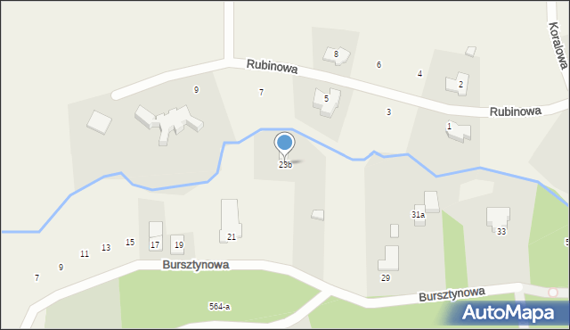 Kotuń, Bursztynowa, 23b, mapa Kotuń