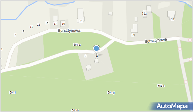 Kotuń, Bursztynowa, 4, mapa Kotuń