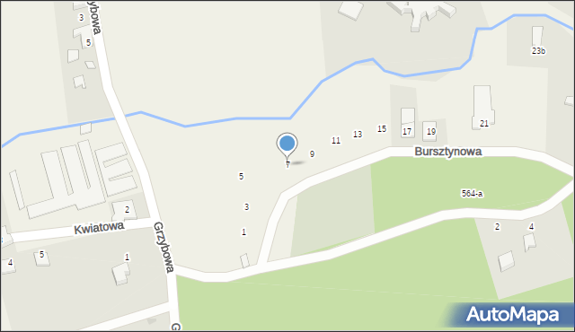 Kotuń, Bursztynowa, 7, mapa Kotuń