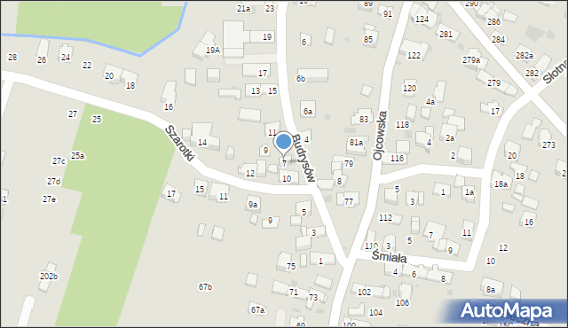 Kraków, Budrysów, 7, mapa Krakowa