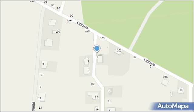 Kruszyn Krajeński, Bukszpanowa, 3, mapa Kruszyn Krajeński
