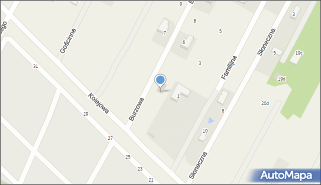 Łajski, Burzowa, 4, mapa Łajski