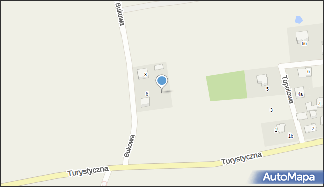 Łąka, Bukowa, 6a, mapa Łąka