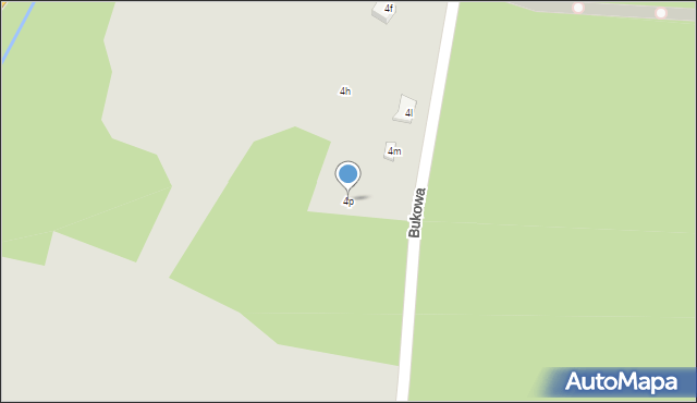 Łaziska Górne, Bukowa, 4p, mapa Łaziska Górne