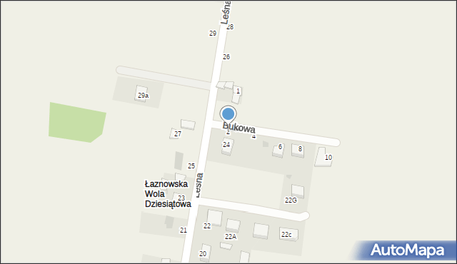 Łaznowska Wola, Bukowa, 2, mapa Łaznowska Wola