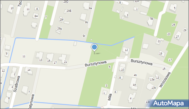 Łazy, Bursztynowa, 27, mapa Łazy