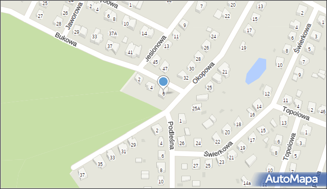 Lidzbark, Bukowa, 6, mapa Lidzbark