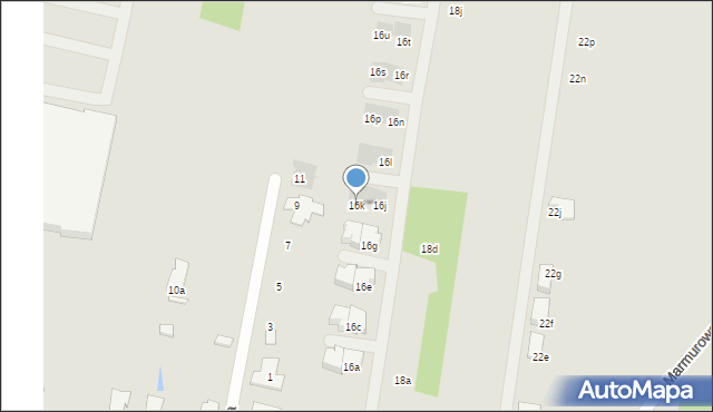 Łódź, Budy, 16k, mapa Łodzi