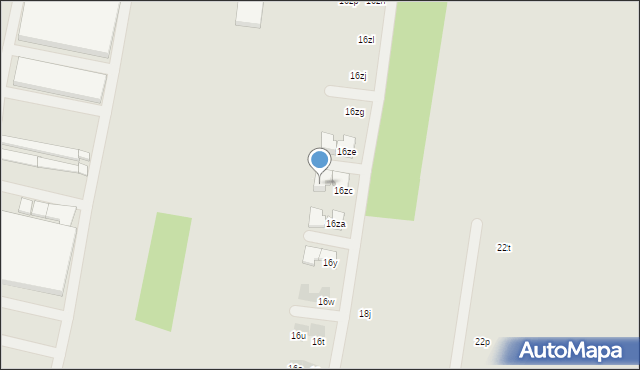 Łódź, Budy, 16zd, mapa Łodzi