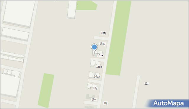 Łódź, Budy, 16zf, mapa Łodzi