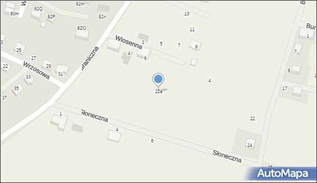 Lubowidz, Bursztynowa, 22a, mapa Lubowidz