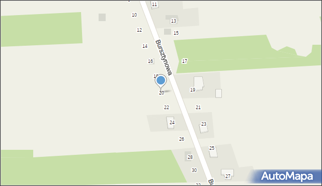 Łuszczanowice, Bursztynowa, 20, mapa Łuszczanowice