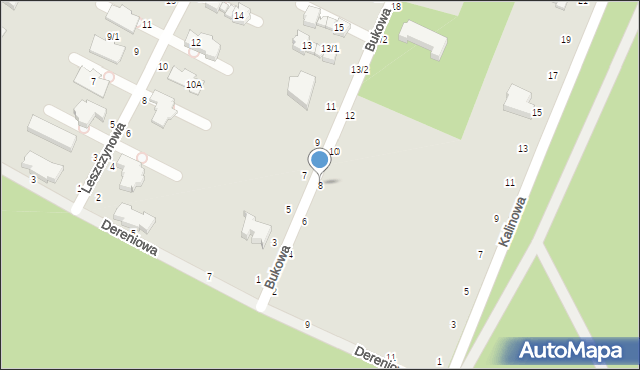 Magdalenka, Bukowa, 8, mapa Magdalenka