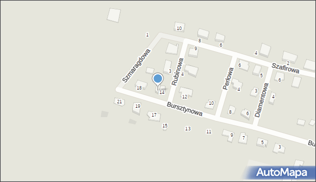 Maków Mazowiecki, Bursztynowa, 16, mapa Maków Mazowiecki