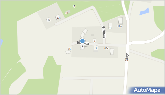 Maks, Bukowa, 5, mapa Maks