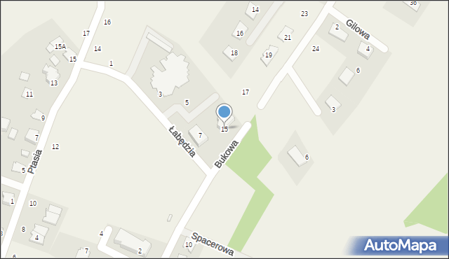Maksymilianowo, Bukowa, 15, mapa Maksymilianowo
