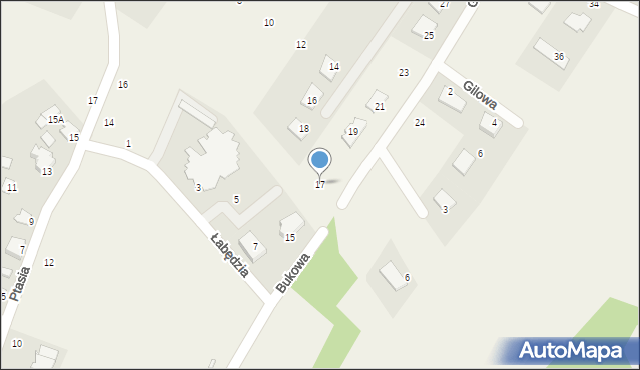Maksymilianowo, Bukowa, 17, mapa Maksymilianowo