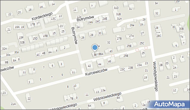 Marki, Butrymów, 38, mapa Marki