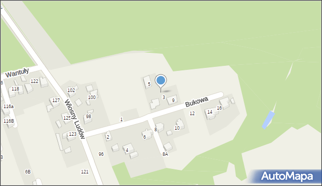 Marklowice, Bukowa, 7, mapa Marklowice