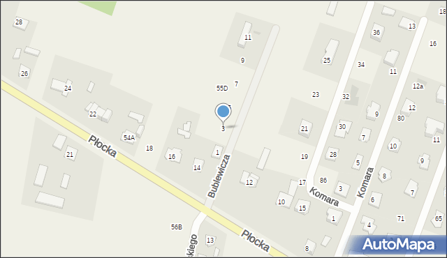 Maszewo, Bublewicza Mariana, 3, mapa Maszewo