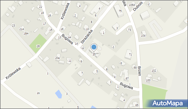 Mielnik, Bugowa, 10, mapa Mielnik