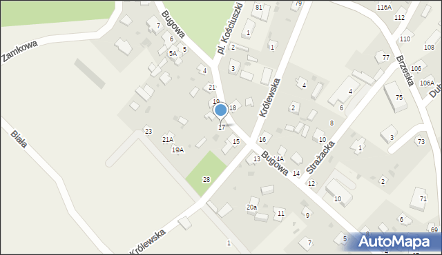 Mielnik, Bugowa, 17, mapa Mielnik