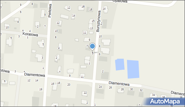 Murowaniec, Bursztynowa, 5, mapa Murowaniec