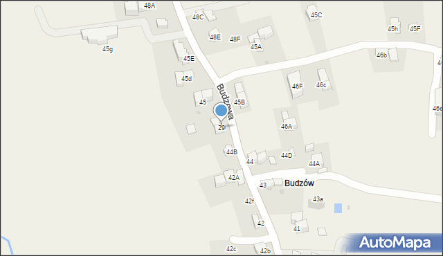 Murzasichle, Budzowa, 29, mapa Murzasichle
