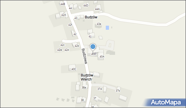Murzasichle, Budzowa, 40D, mapa Murzasichle