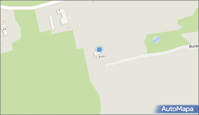 Myszków, Buraczana, 4, mapa Myszków