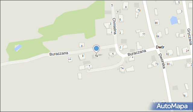 Myszków, Buraczana, 5a, mapa Myszków