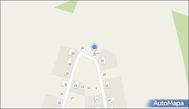 Nekla, Bursztynowa, 22, mapa Nekla