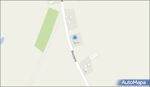 Nowa Wieś, Buczyna, 8, mapa Nowa Wieś