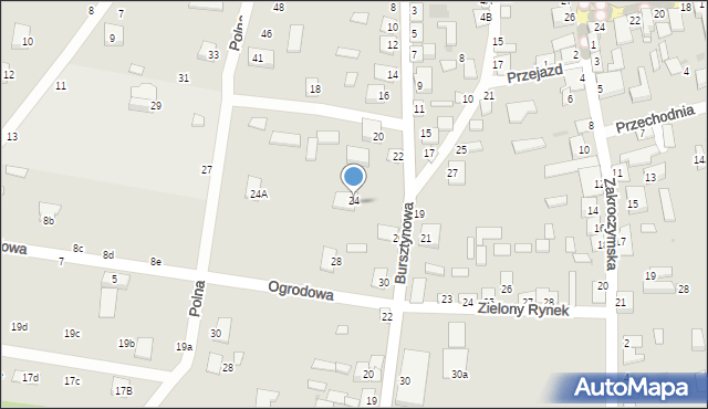 Nowe Miasto, Bursztynowa, 24B, mapa Nowe Miasto