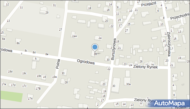 Nowe Miasto, Bursztynowa, 28, mapa Nowe Miasto