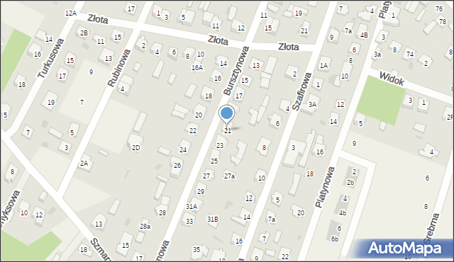 Nowe Pieścirogi, Bursztynowa, 21, mapa Nowe Pieścirogi