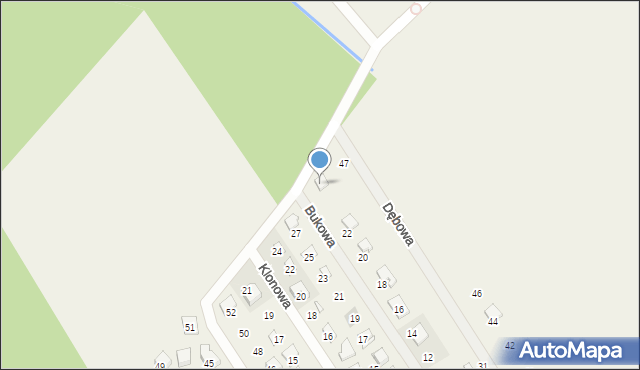 Nowy Dębiec, Bukowa, 24, mapa Nowy Dębiec