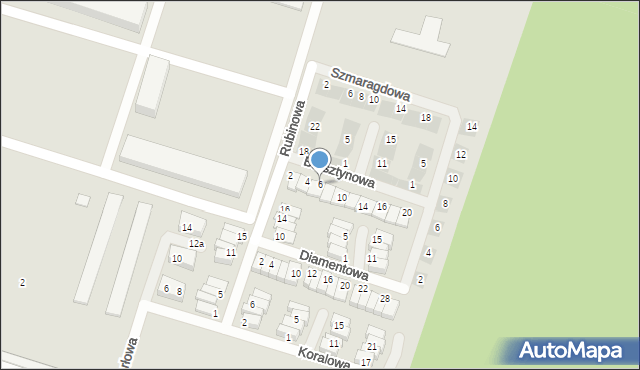 Nowy Dwór Mazowiecki, Bursztynowa, 6, mapa Nowy Dwór Mazowiecki