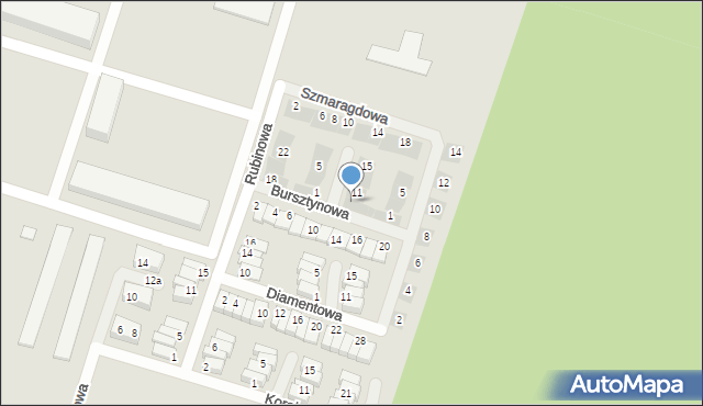 Nowy Dwór Mazowiecki, Bursztynowa, 9, mapa Nowy Dwór Mazowiecki