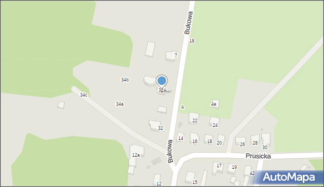 Oborniki Śląskie, Bukowa, 3, mapa Oborniki Śląskie