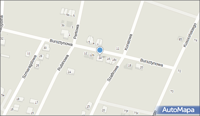 Oleśnica, Bursztynowa, 14, mapa Oleśnica