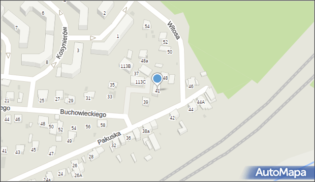 Olkusz, Buchowieckiego Stefana, gen., 41, mapa Olkusz