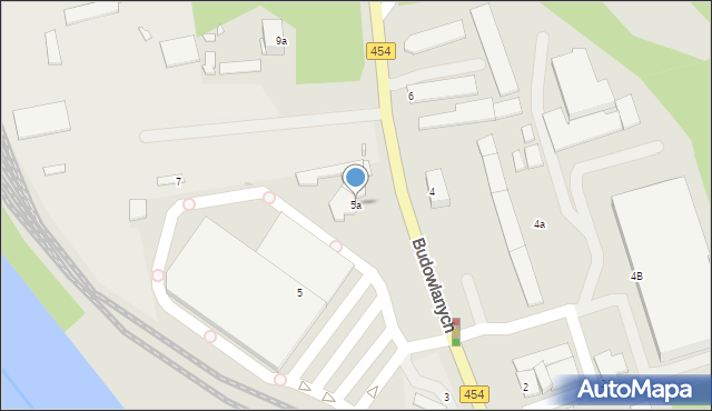 Opole, Budowlanych, 5a, mapa Opola