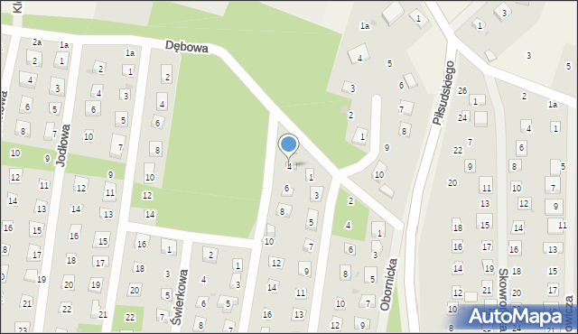 Osolin, Bukowa, 4, mapa Osolin