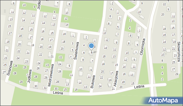 Osolin, Bukowa, 5, mapa Osolin