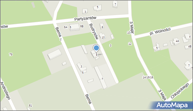 Otwock, Budrysów, 4, mapa Otwock