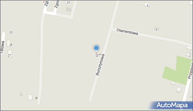 Piekoszów, Bursztynowa, 12, mapa Piekoszów