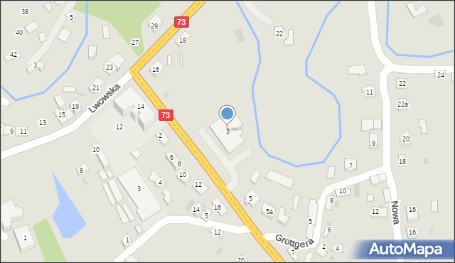 Pilzno, Bujnowskiego, 3, mapa Pilzno