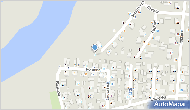 Piotrków Trybunalski, Bursztynowa, 1, mapa Piotrków Trybunalski