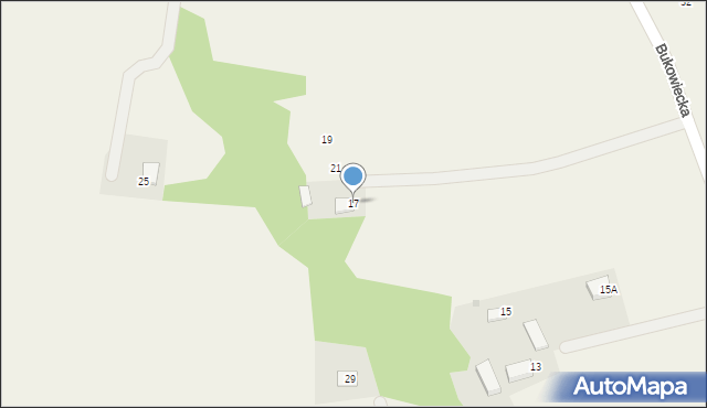 Piotrowice, Bukowiecka, 17, mapa Piotrowice